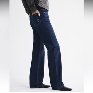 Abercrombie & Fitch High Rise Jeans - Dark Blue
